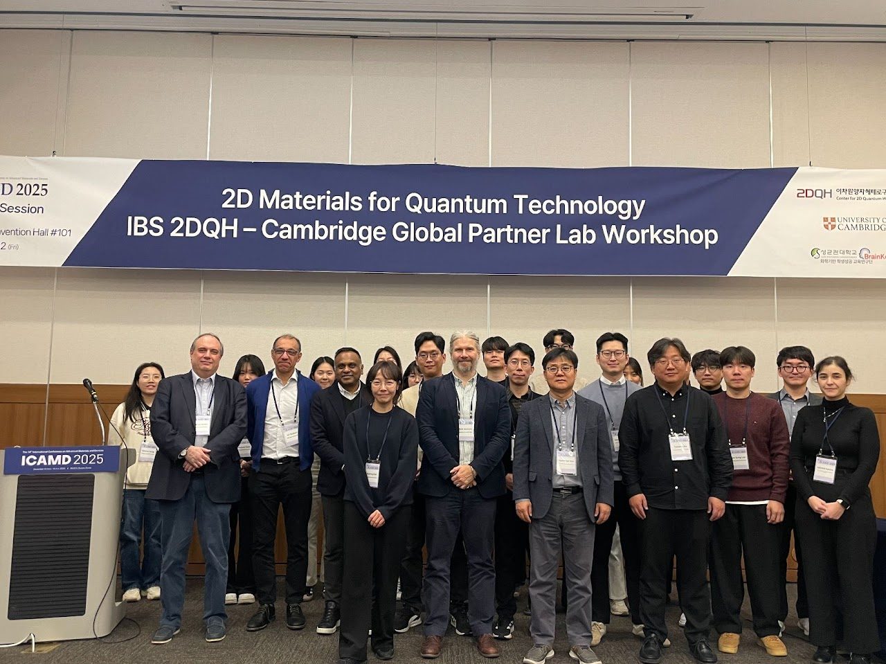 Joint Workshop with IBS & University of Cambridge at ICAMD, Busan